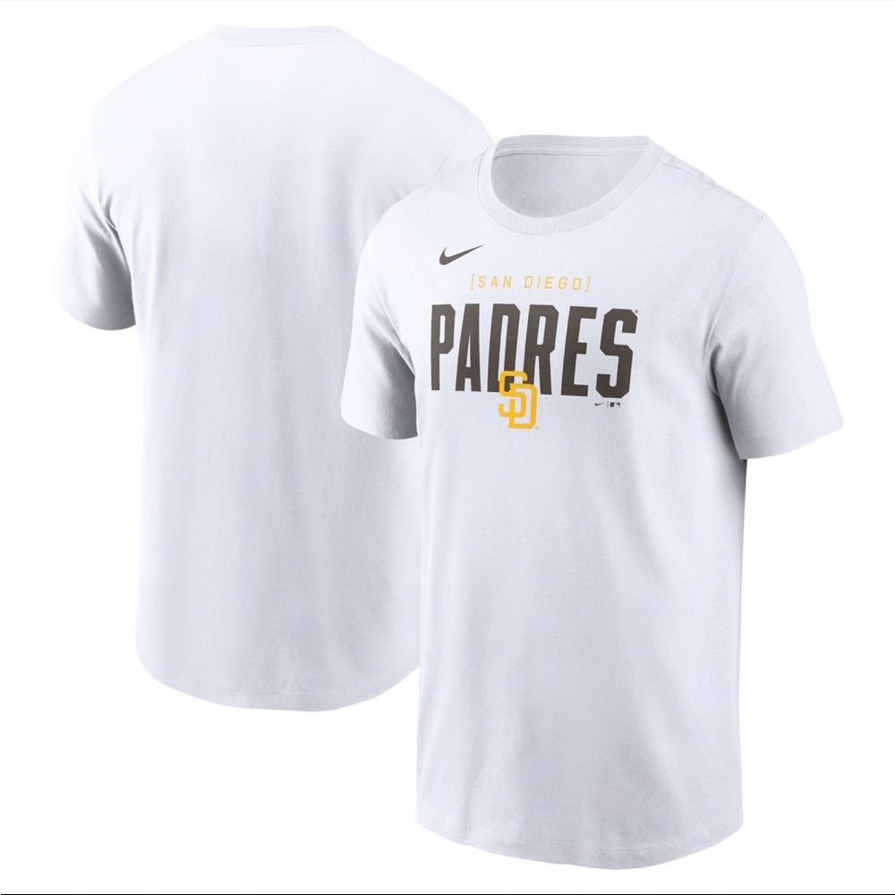 San Diego Padres Nike Home Team Bracket Stack T-Shirt - White